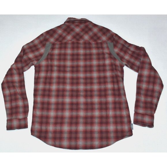 Under Armour UA Tradesman Flex LS Men's Shirt Size L Red Plaid Flannel Snap Up - Picture 11 of 14